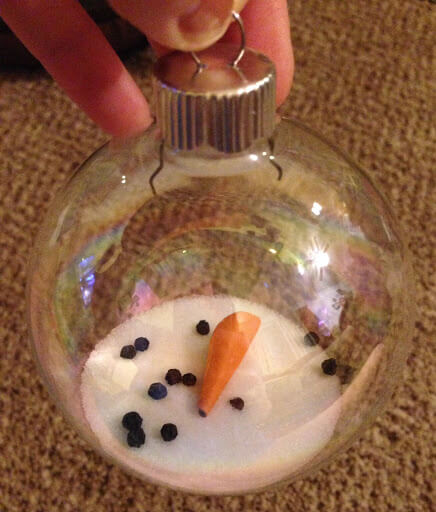 Melted Snowman Ornament 